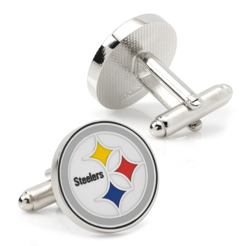NFL - Silver Pittsburgh Steelers Cufflinks