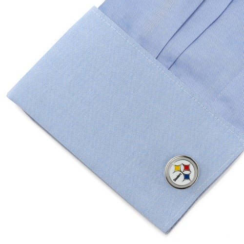 NFL - Silver Pittsburgh Steelers Cufflinks