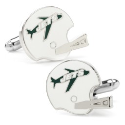 NFL- Retro New York Jets Helmet Cufflinks in