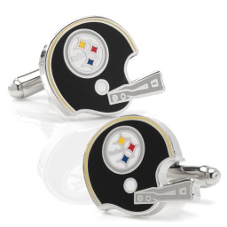 NFL- Retro Pittsburgh Steelers Helmet Cufflinks in