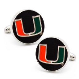 NCAA- Miami Hurricanes Cufflinks in