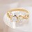 1/2 ct. Princess Gemstone Infinity Peek-A-Boo Engagement Ring with Accent Stones – Sterling Silver with White Premium Zirconia and Blue Sapphire