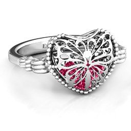 Caged Hearts Ring with 2-6 Stones