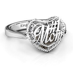 Caged Hearts Ring with 2-6 Stones