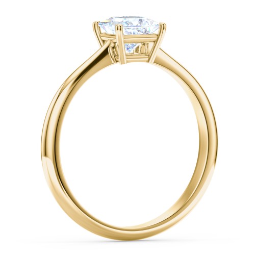 Classic Solitaire Engagement Ring – 10K Yellow Gold