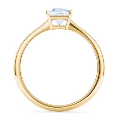 Classic Solitaire Engagement Ring – 10K Yellow Gold