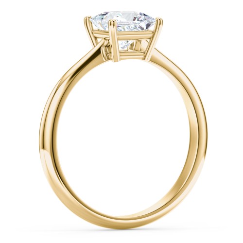 Classic Solitaire Engagement Ring – 10K Yellow Gold