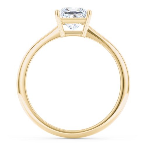 Classic Solitaire Engagement Ring – 10K Yellow Gold