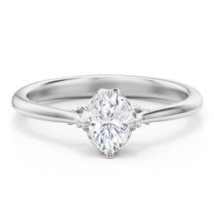 Solitaire Engagement Ring with Vintage Filigree Setting