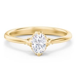 Solitaire Engagement Ring with Vintage Filigree Setting