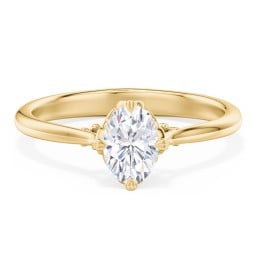 Solitaire Engagement Ring with Vintage Filigree Setting