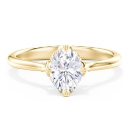 Solitaire Engagement Ring with Vintage Filigree Setting