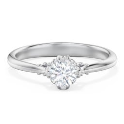 Solitaire Engagement Ring with Vintage Filigree Setting