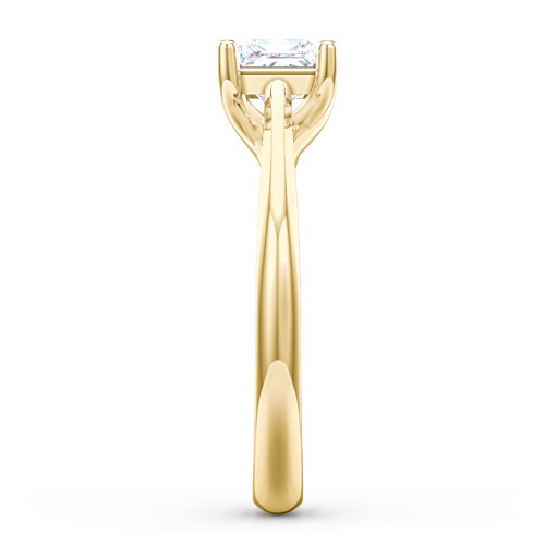 Classic Solitaire Engagement Ring – 10K Yellow Gold