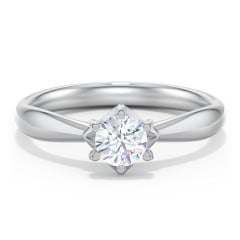 Classic Diamond Solitaire with 6 Prong Setting