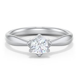 Classic Diamond Solitaire with 6 Prong Setting