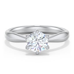 Classic Diamond Solitaire with 6 Prong Setting