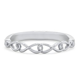 Intertwined Infinity Half Eternity Band