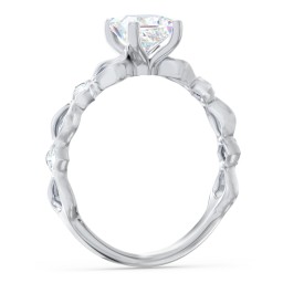 Modern Diamond Twisted Band Ring with Accents