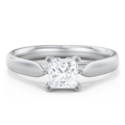 Classic Solitaire Engagement Ring with Cathedral Setting