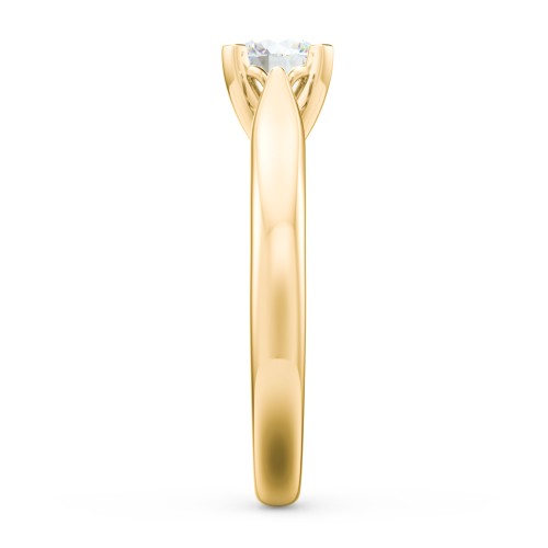 Classic Solitaire Engagement Ring with Cathedral Setting