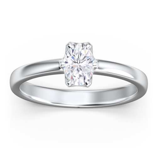 Classic 6-Prong Solitaire Diamond Engagement Ring – 14K White Gold