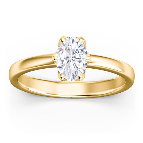 Classic 6-Prong Solitaire Diamond Engagement Ring – 10K Yellow Gold