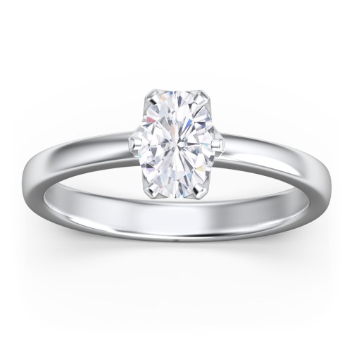 Classic 6-Prong Solitaire Diamond Engagement Ring – 14K White Gold