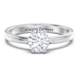 Classic 6-Prong Solitaire Diamond Engagement Ring