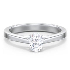 Classic Solitaire Engagement Ring with Peek-a-Boo Accent Diamond