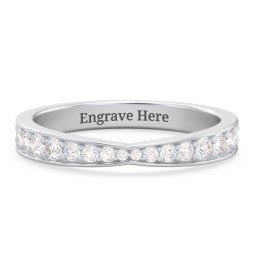 Tapered Half Eternity Diamond Band