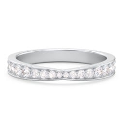 Tapered Half Eternity Diamond Band