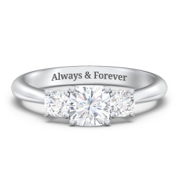 Classic 3-Stone Diamond Engagement Ring