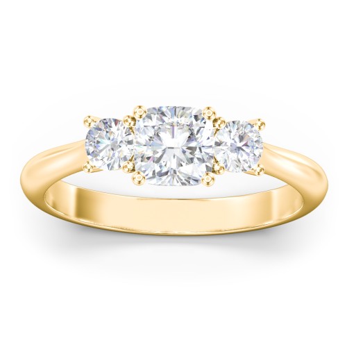 Classic 3-Stone Diamond Engagement Ring