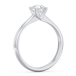 Modern Round Solitaire Engagement Ring