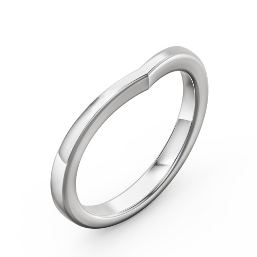 The Forevermore Wedding Band – 14K White Gold