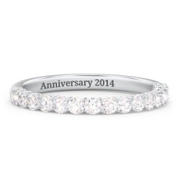 Classic Shared Prong Half Eternity Wedding Band - 1/2 ct. tw.
