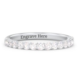 Classic Shared Prong Half Eternity Wedding Band - 1/2 ct. tw.