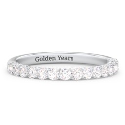 Classic Shared Prong Half Eternity Wedding Band - 1/2 ct. tw.