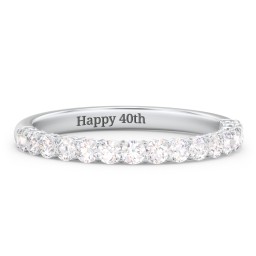 Classic Shared Prong Half Eternity Wedding Band - 1/2 ct. tw.