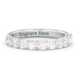 Classic Shared Prong Half Eternity Wedding Band - 1 ct. tw.
