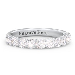 Classic Shared Prong Half Eternity Wedding Band - 1 ct. tw.