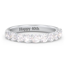 Classic Shared Prong Half Eternity Wedding Band - 1 ct. tw.