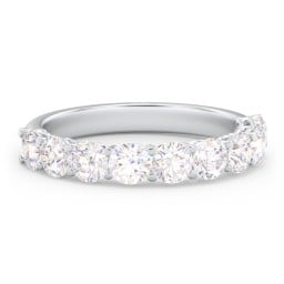 Classic Shared Prong Half Eternity Wedding Band - 1 1/2 ct. tw.