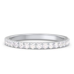 Micro Pavé Half Eternity Wedding Band - 1/3 ct. tw.