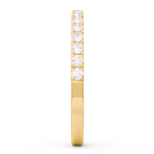 Micro Pavé Half Eternity Wedding Band - 1/3 ct. tw.