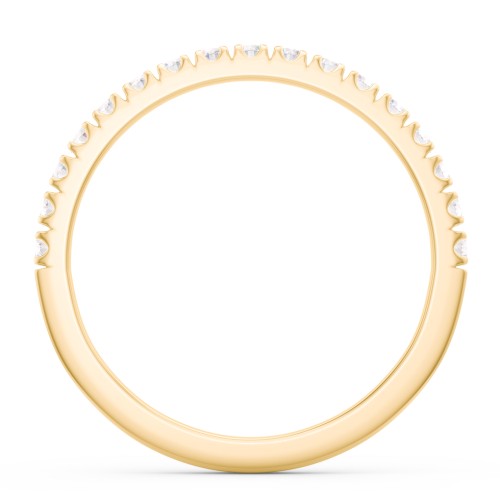 Micro Pavé Half Eternity Wedding Band - 1/3 ct. tw.