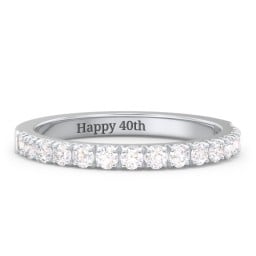 Micro Pavé Half Eternity Wedding Band - 1/2 ct. tw.