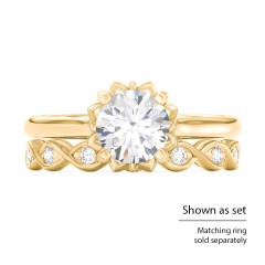 Intertwined Infinity Eternity Band with Accent Stones