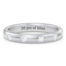 Flush Set Diamond Eternity Wedding Band